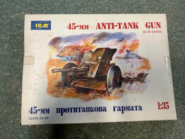 Russian Anti Tank Gun 45 Mm 1/35 Icm