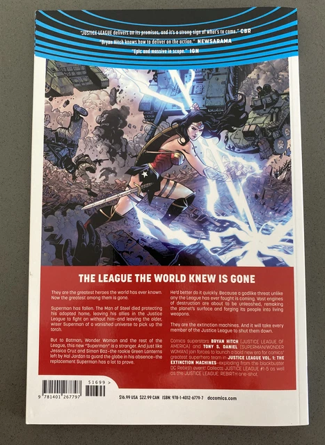 DC Comics Justice League TPB Rebirth Vol 1 Superman Batman Flash Wonder Cyborg 2