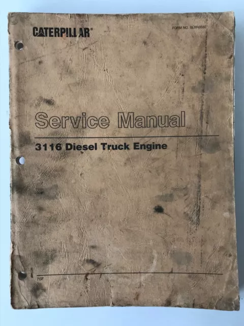 CATERPILLAR 3116 Diesel Truck Engine Service Manual, serial #7SF