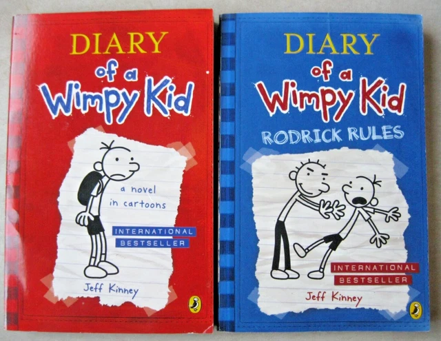 DIARY OF A Wimpy Kid / Rodrick Rules - Book 1&2 Bundle - Jeff Kinney ...