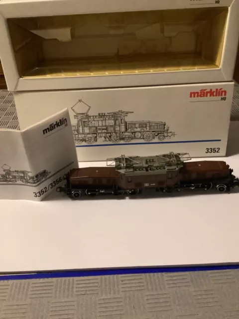 Märklin HO Krokodile 3352 braun OVP  Betriebsvereinbarung gebraucht