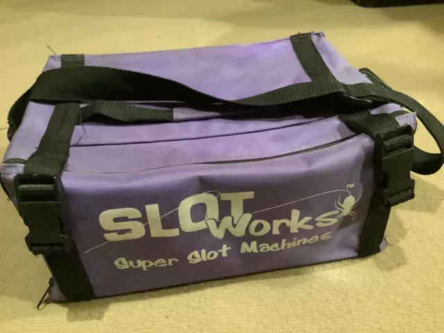 Team Trinity Slot Works Super Slot machine hauler bag Vintage RC slot cars Gcond