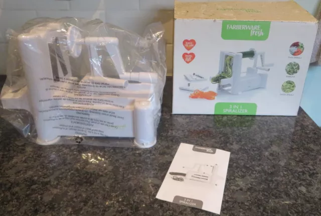 Farberware Fresh 3 in 1 spiralizzatore nuovissimo (scatola danneggiata)