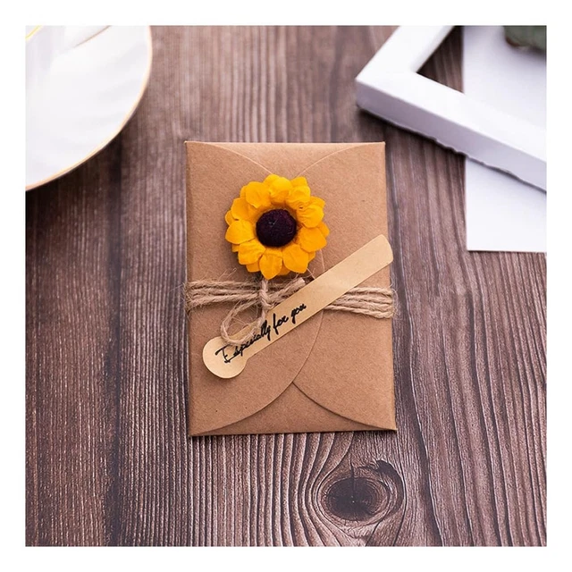 Ulikey 80 Bustine Kraft Mini Con Biglietti - Chiusura A Cuore Per Inviti Fatti A Mano, Ideali Per Natale, Compleanni E Matrimoni - Foto 9