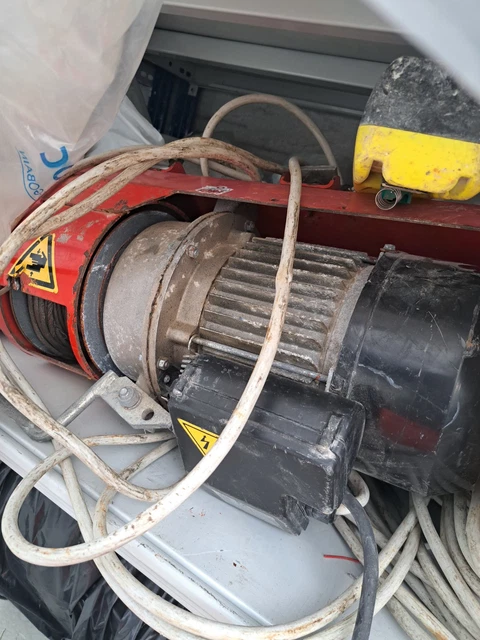 Tiratutto Paranco Mod. TT200 - Motore 750W, Portata 200/400kg, 230V - Foto 3