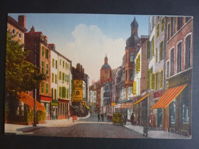 THIONVILLE Diedenhofen Moselle CPA 57 1952 color card rue de paris