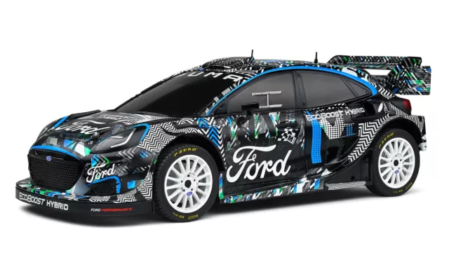 ,SOLIDO, FORD Puma Rally1 Hybrid negro Goodwood Festival of Speed 2021, 1/18,...