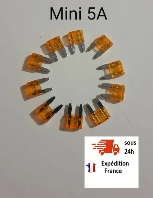 Lot 10 mini fusible moto voiture 5A