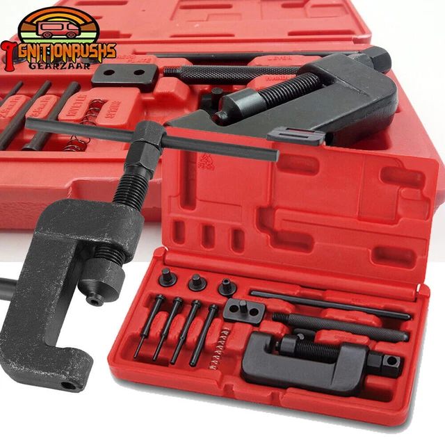 13PCS HEAVY DUTY Motorcycle Bike Chain Splitter/Breaker Link Riveting ...