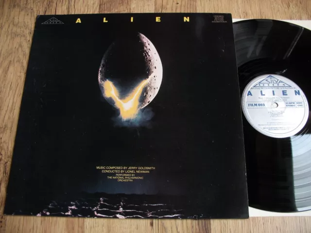 Jerry Goldsmith, Alien, Original Soundtrack, Uk Silva Screen Lp, Reissue, Ex