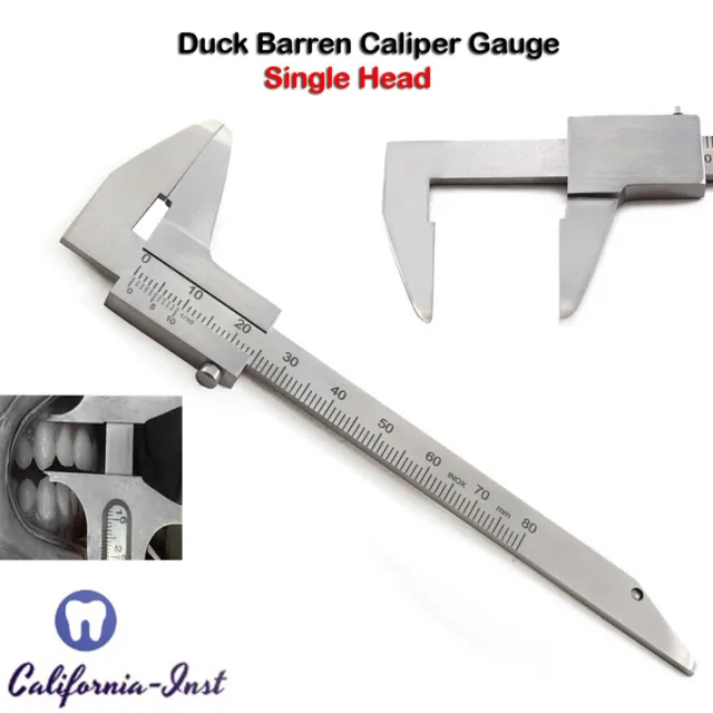 Dental Duck Barren single head Gauge Bracket Measuring Positioning Caliper New