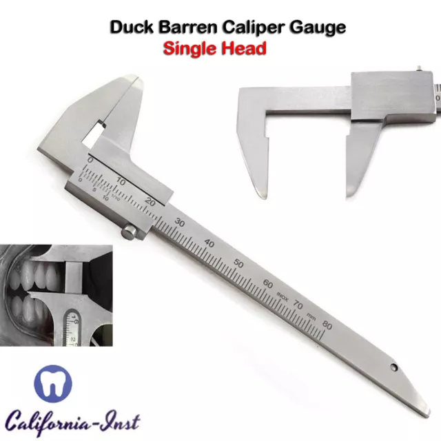Dentist Duck Barren single head Gauge Bracket Measuring Positioning Caliper CE