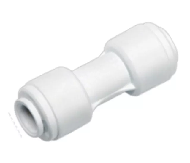 Inline Pushfit Connector Coupler 1/4" X 1/4" With Built In Push Fittings Tubing
