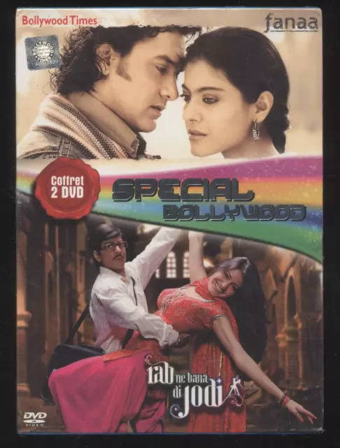 NEUF COFFRET 2 DVD film de Bollywood FANAA + RAB NE BANA DI JODI VOST