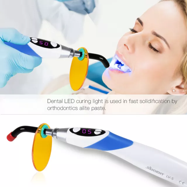 Dental LED Light Cure Lamp Cordless 5 Second Fast Curing Light 3 Modes LV-5 OR 3