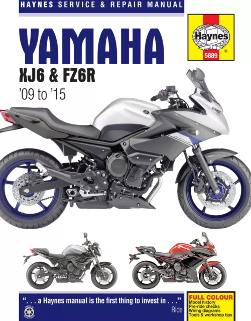 Yamaha XJ6 & FZ6R (2009-2015) Haynes Repair Manual (Paperback)
