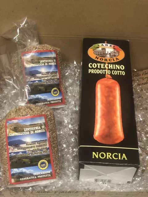 Lenticchia di Castelluccio Igp Gr 1000 Con Cotechino precotto Di Norcia