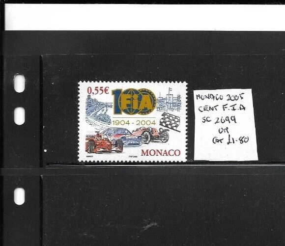 Monaco 2005 FIA Centenary issue MNH
