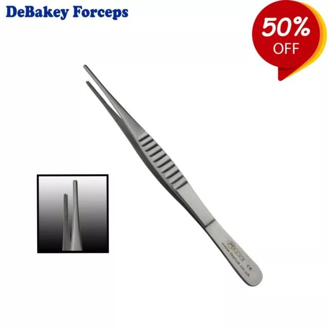 Debakey Forceps Pincettes Atraumatique Tissue Pince Saisir Doux Chirurgie 16cm