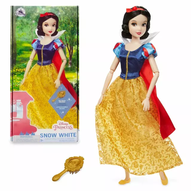 Nuova bambola classica bianca neve 2021 Disney Store con pennello per bambola