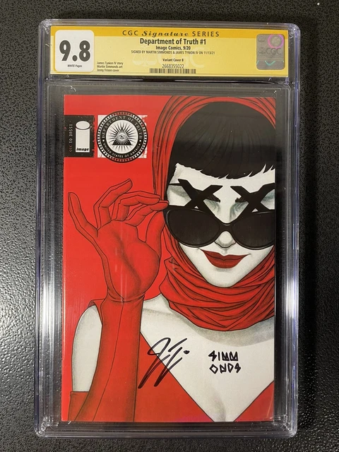 Department of Truth 1 Cover B Frison Variant CGC 9.8 X2 2668355022