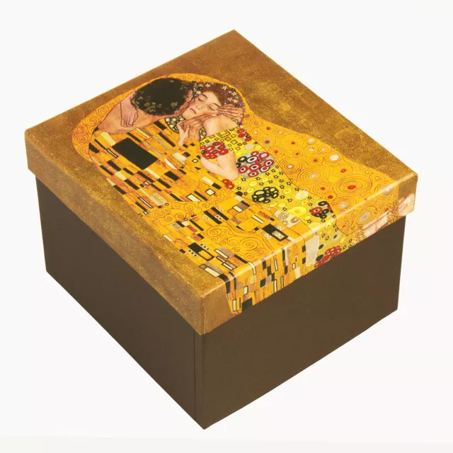 Tasse à café 300 ml avec cuillére Le baiser Gustav Klimt en porcelaine 2