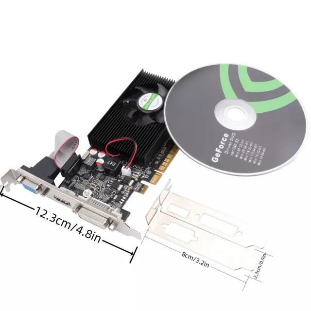 New NVIDIA GeForce GT730 4GB DVI VGA HDMI PCIe Graphics Card for Desktop & Tower