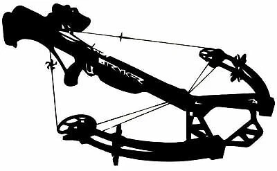 Crossbow Decal /Sticker HNT2-20 Hunting Truck Window Graphics Forest Green 6"