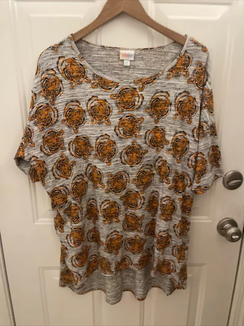 LuLaRoe Irma 2XL Tiger Tunic High Low Fit