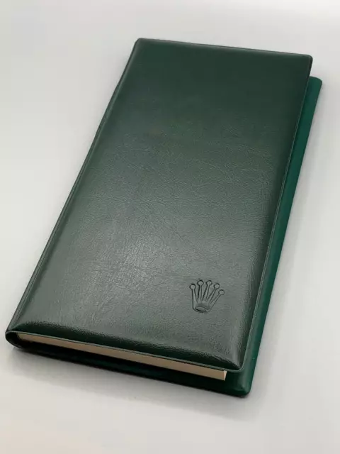 VINTAGE NOS ROLEX 80s GREEN COVER COMPLIMENTARY NOTEBOOK NOTEPAD SUBMARINER GMT