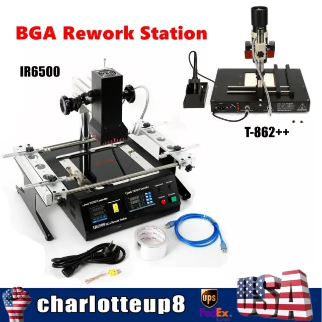 IR6500/T862++ IRDA Welder Infrared BGA Rework Station SMT SMD Reballing Station