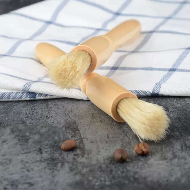 Tools Natural Bristles Coffee Powder Brush Cleaning Brushes Coffee Grinder