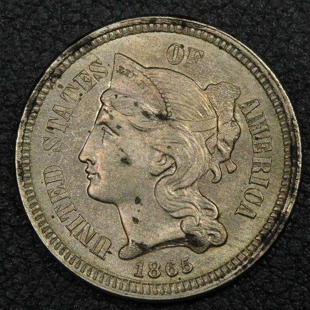 1865 Nickel Three Cent Piece