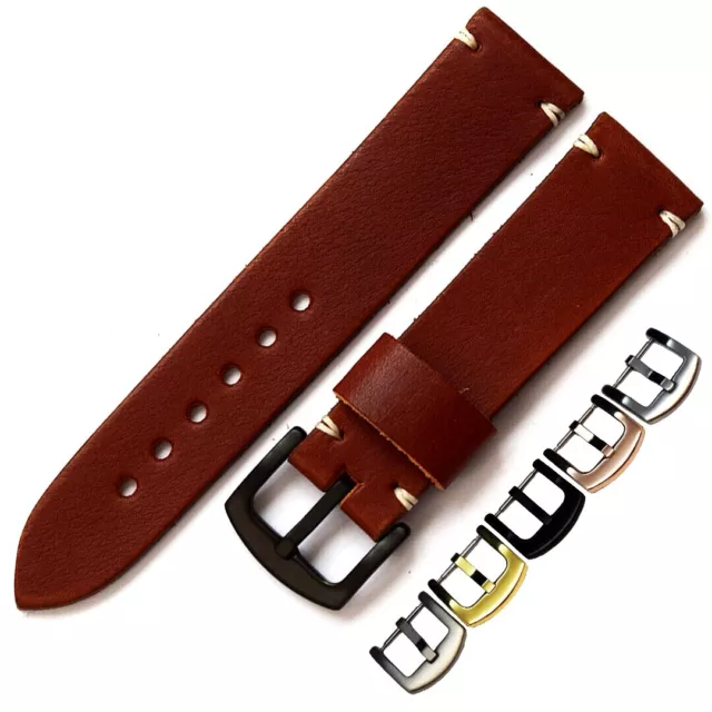 Cinturino di ricambio per orologio da polso Pelle di bufalo watch strap 18-26 mm