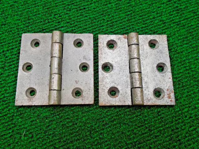 One Pair Of 3" X 3" Butt Hinges   (40298)