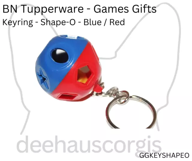 Brand New in Packaging Tupperware Games Gift Keyring - Shape-O