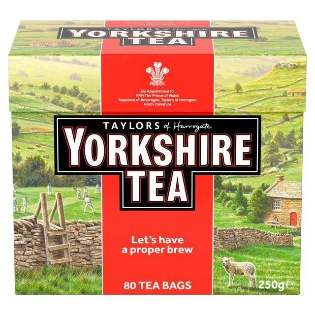 Yorkshire Tea - lot de 4 boîtes de 80 sachets