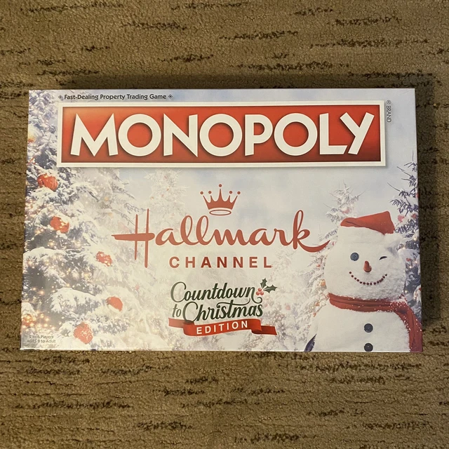 HALLMARK CHANNEL HOLIDAY Edition Monopoly Board Game Christmas USAopoly Hasbro EUR 45,54