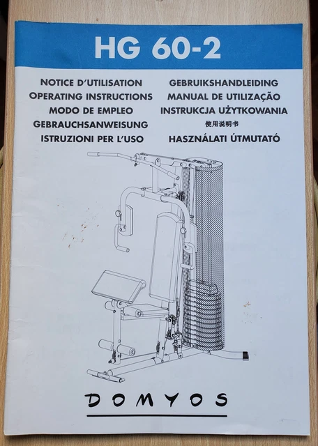 Instrucciones Maquina Musculacion Estacion Hg 60-2 Decathlon Domyos Manual