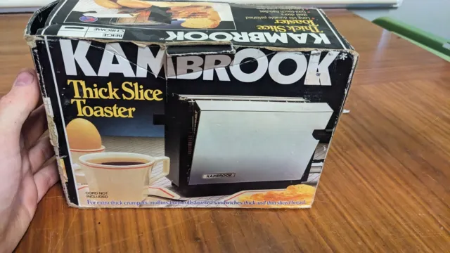 VINTAGE KAMBROOK FLIP TOASTER TESTED AND WORKING boxed free post M