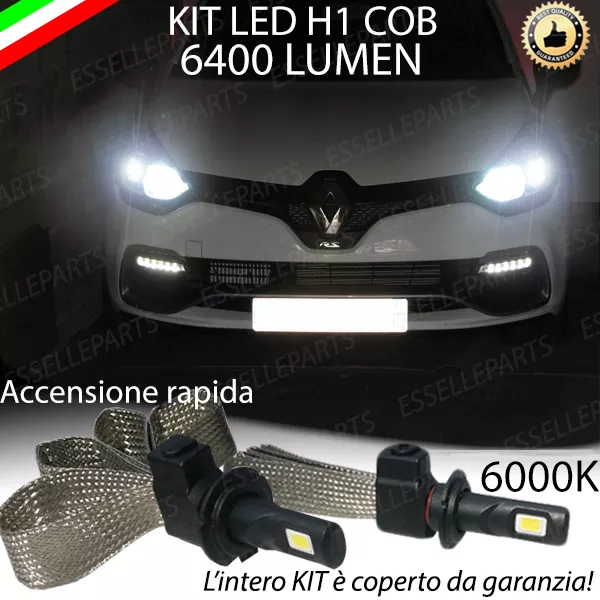 Coppia H1 Led Abbagliante Renault Clio 4 Iv 6000K Canbus Accensione Istantanea