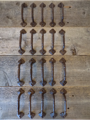20 Cast Iron Handles Rustic Drawer Bin Pulls 5 1/4" Long Home Decor Kitchen