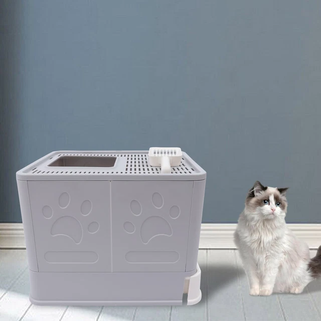 SELFCLEANING EXTRA GIANT Cat Litter Box Enclosed Kitty Toilet House w