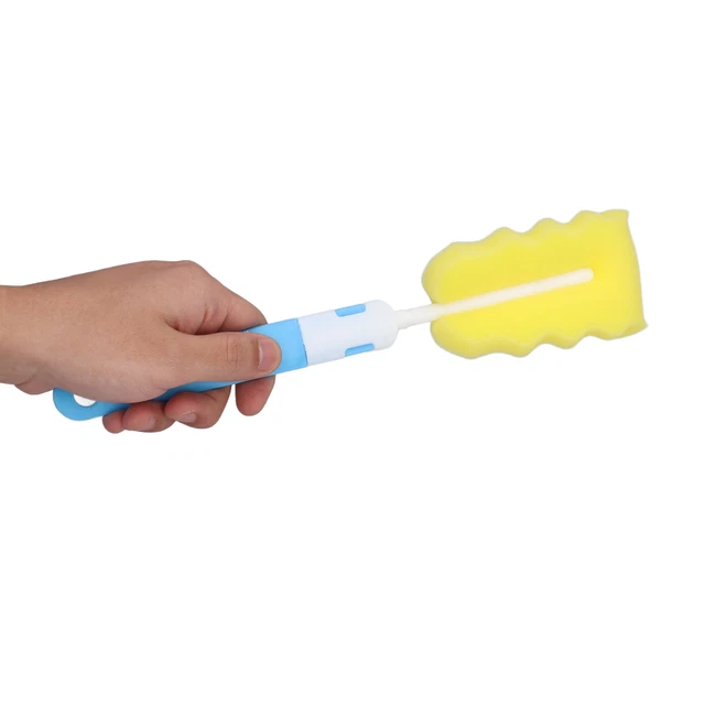 Baby Milk Bottle Brush Set Newborn Feeding Bottle Nipple Cleaner Kit Tableware C
