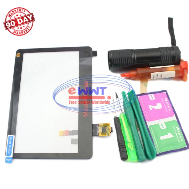 FREE SHIP for Autel MaxiPRO MP808TS Original Touch Screen Digitizer+Glue XKLU933
