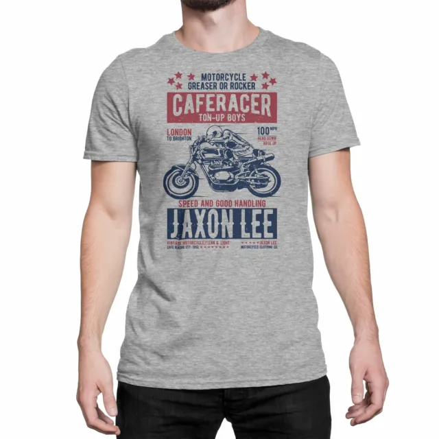 JL Sports Biker Racing Motorcycle Cafe Racer Moto Ton-up Ragazzi - T-shirt