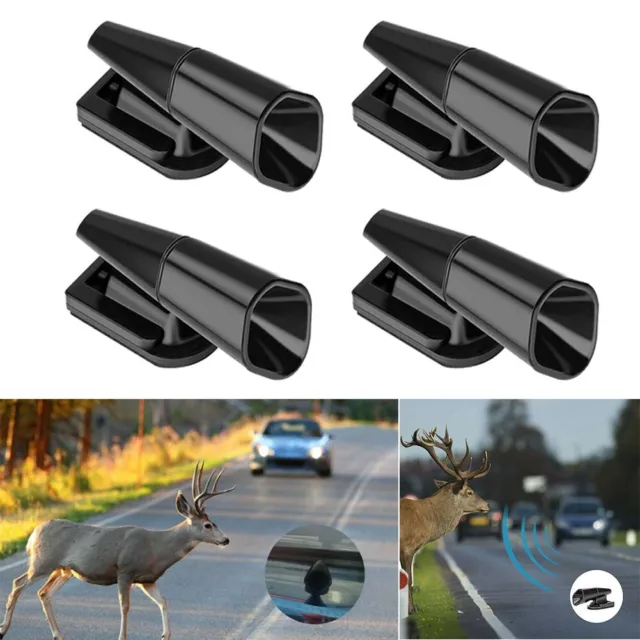 4pcs Motor Car Deer Whistle Device Bell Deer Warning Universal For Whistles  Auto Motorbike Safety Alert Device