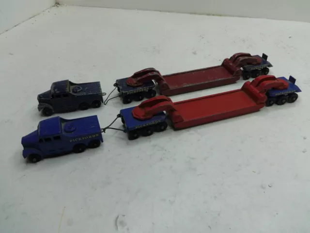 Lot Matchbox Lesney Camion Porte Char Pickfords Crane