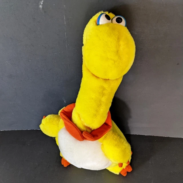 YELLOW DINOSAUR DRAGON Plush Stuffed Animal Sesame Street Malibu Fun £