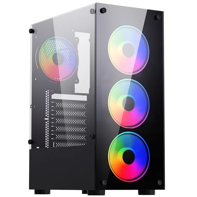Ordinateur PC cas en acier inoxydable tête plate